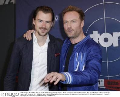 Berlin, Premiere inklusive Fototermin. Der neue Berliner Tatort: Wir Ihr Sie Foto: Mark Waschke (R.)