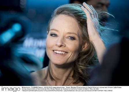 Money Monster Filmpremiere in Madrid American actress and director Jodie Foster during the premiere of the American Film Money Monster at the Roof of the Torre Picasso in Madrid. May 18 2016.  (201605018019)