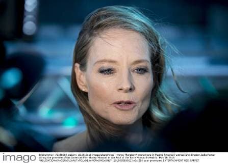 Money Monster Filmpremiere in Madrid American actress and director Jodie Foster during the premiere of the American Film Money Monster at the Roof of the Torre Picasso in Madrid. May 18 2016.  (201605018021)