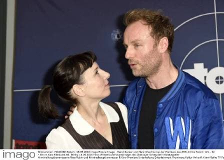 Meret Becker und Mark Waschke bei der Premiere des ARD-Krimis Tatort: Wir - Ihr - Sie im Kino Filmkunst 66. Berlin, 18.05.2016 Foto:xFredericx xFuturexImage
