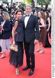 69. Festival de Cannes - La Fille Inconnue Premiere Mads Mikkelsen (R) and Hanne Jacobsen arrive on the red carpet before the screening of the film La Fille Inconnue (The Unknown Girl) at the 69th annual Cannes International Film Festival in Cannes, France on May 18, 2016.  CAN20160518850 DAVIDxSILPA