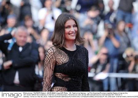 69. Festival de Cannes - La Fille Inconnue Premiere Laetitia Casta arrives on the red carpet before the screening of the film La Fille Inconnue (The Unknown Girl) at the 69th annual Cannes International Film Festival in Cannes, France on May 18, 2016.  CAN20160518862 DAVIDxSILPA