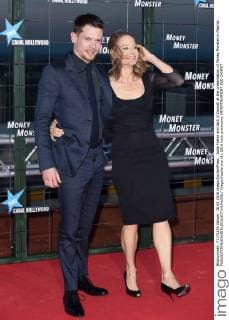 Jodie Foster and Jack O Connell at the presentation of Money Monster in Madrid.  DiegoxPuerta