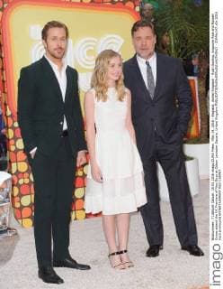 May 19, 2016 - England, United Kingdom - Ryan Gosling, Angourie Rice and Russell Crowe attend the UK Premiere of Nice Guys at Odeon Leciester Square. United Kingdom - ZUMAs147