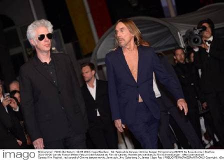 69. Festival de Cannes: Gimme Danger Filmpremiere 207873 De Rosa-Garcia Starface 2016-05-20 Cannes France 69ème Festival International du Film de Cannes. Montée des marches du film Gimme Danger . 69th International Cannes Film Festival. red carpet of Gimme danger movie. Jarmusch, Jim; Osterberg Jr, James ( Iggy Pop )  Copyright: xDexRosa-Garciax xStarfacex STAR_207873_008