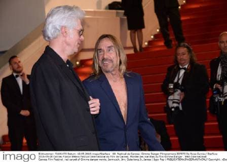 69. Festival de Cannes: Gimme Danger Filmpremiere 207873 De Rosa-Garcia Starface 2016-05-20 Cannes France 69ème Festival International du Film de Cannes. Montée des marches du film Gimme Danger . 69th International Cannes Film Festival. red carpet of Gimme danger movie. Jarmusch, Jim; Osterberg Jr, James ( Iggy Pop )  Copyright: xDexRosa-Garciax xStarfacex STAR_207873_017