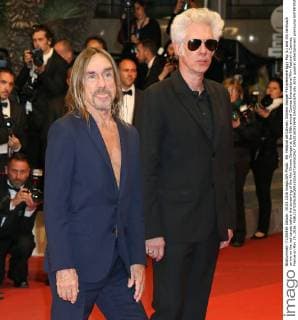 69. Festival de Cannes: Gimme Danger Filmpremiere Iggy Pop (L) and Jim Jarmusch arrive on the red carpet before the screening of the film Gimme Danger at the 69th annual Cannes International Film Festival in Cannes, France on May 19, 2016.  CAN20160519849 DAVIDxSILPA