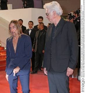 69. Festival de Cannes: Gimme Danger Filmpremiere Iggy Pop (L) and Jim Jarmusch arrive on the red carpet before the screening of the film Gimme Danger at the 69th annual Cannes International Film Festival in Cannes, France on May 19, 2016.  CAN20160519857 DAVIDxSILPA
