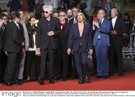 69. Festival de Cannes: Gimme Danger Filmpremiere Jim Jarmusch and Iggy Pop attending the Gimme Danger premiere during the 69th Cannes Film Festival at the Palais des Festivals in Cannes on May 19, 2016 Foto:xG.xTellierx xFuturexImage