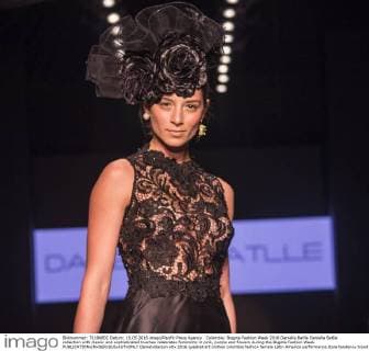 Colombia: Bogota Fashion Week 2016 Daniella Batlle Daniella Batlle collection with classic and sophisticated touches celebrates femininity in pink, purple and flowers during the Bogota Fashion Week.  DanielxGarzon