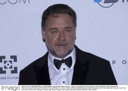 Italy: Premiere for The Nice Guys in Rome Russell Crowe attends The Nice Guys Italy Premiere at The Space Cinema Moderno in Rome.  BarbaraxComo