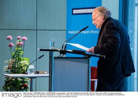 Berliner Akademie der Künste Heinrich-Mann-Preis 2016 an Gunnar Decker Preisverleihung in der Berliner Akademie der Künste am Freitag, 20.05.2016