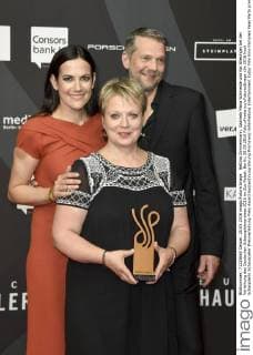 Bettina Zimmermann, Gabriela Maria Schmeide und Kai Wiesinger bei der Verleihung des Deutschen Schauspielerpreises 2016 im Zoo Palast. Berlin, 20.05.2016 Foto:xFredericx xFuturexImage