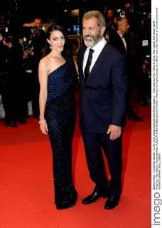 69th Cannes Film Festival 2016, Red Carpet film Blood father . Pictured: Mel Gibson, Rosalind Ross  AlbertoxTerenghi Cannes