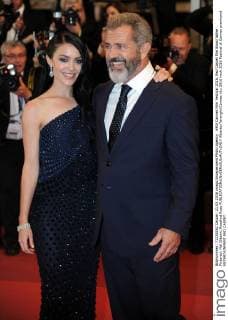 69th Cannes Film Festival 2016, Red Carpet film Blood father . Pictured: Mel Gibson, Rosalind Ross  AlbertoxTerenghi Cannes