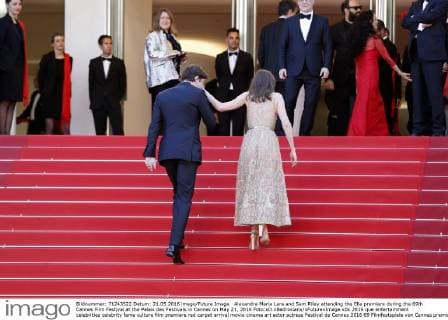 Alexandra Maria Lara and Sam Riley attending the Elle premiere during the 69th Cannes Film Festival at the Palais des Festivals in Cannes on May 21, 2016 Foto:xD.xBedrosianx xFuturexImage