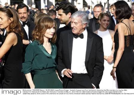 Isabelle Huppert and Paul Verhoeven attending the Elle premiere during the 69th Cannes Film Festival at the Palais des Festivals in Cannes on May 21, 2016 Foto:xD.xBedrosianx xFuturexImage