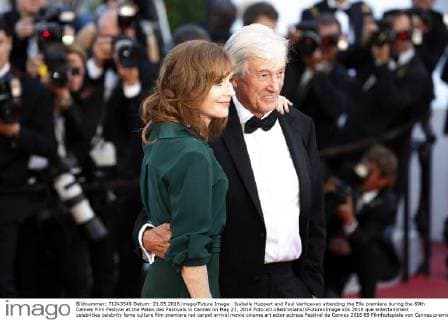 Isabelle Huppert and Paul Verhoeven attending the Elle premiere during the 69th Cannes Film Festival at the Palais des Festivals in Cannes on May 21, 2016 Foto:xD.xBedrosianx xFuturexImage