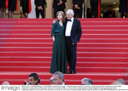 Isabelle Huppert and Paul Verhoeven attending the Elle premiere during the 69th Cannes Film Festival at the Palais des Festivals in Cannes on May 21, 2016 Foto:xD.xBedrosianx xFuturexImage