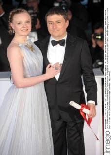 69. Festival de Cannes: Preisverleihung 69th Cannes Film Festival 2016, Photocall Awards. Pictured: Cristian Mungiu, Maria-Victoria Dragus  AlbertoxTerenghi Cannes