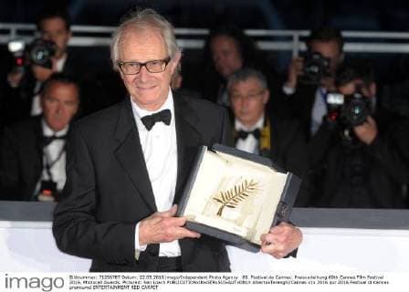 69. Festival de Cannes: Preisverleihung 69th Cannes Film Festival 2016, Photocall Awards. Pictured: Ken Loach  AlbertoxTerenghi Cannes