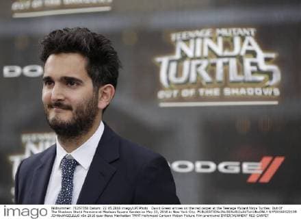 David Green arrives on the red carpet at the Teenage Mutant Ninja Turtles: Out Of The Shadows World Premiere at Madison Square Garden on May 22, 2016 in New York City.  NYP20160522139 JOHNxANGELILLO