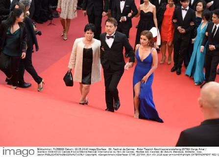 69. Festival de Cannes - Roter Teppich Abschlussveranstaltung 207964 Serge Arnal Starface 2016-05-22 Cannes France 69eme Festival International du Film de Cannes. Montee des marches de cloture. Mendoza, Brillante; Jose, Jaclyn  Copyright: xSergexArnalx xStarfacex STAR_207964_014