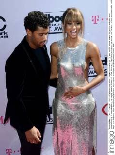 Singer and host Ciara (R) and Russell Wilson attend the annual Billboard Music Awards held at T-Mobile Arena in Las Vegas, Nevada on May 22, 2016.  LAV20160522030 JIMxRUYMEN