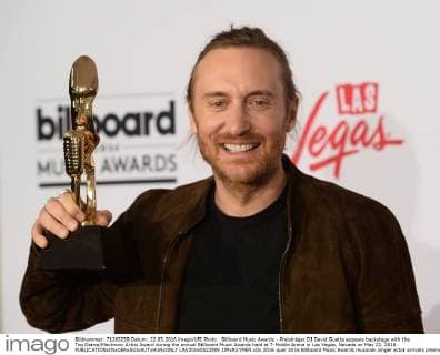 Billboard Music Awards - Preisträger DJ David Guetta appears backstage with the Top Dance Electronic Artist Award during the annual Billboard Music Awards held at T-Mobile Arena in Las Vegas, Nevada on May 22, 2016.  LAV20160522909 JIMxRUYMEN