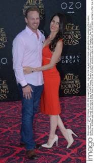 Actor Ian Ziering and Erin Kristine Ludwig attend the premiere of the motion picture fantasy Alice Through the Looking Glass at the El Capitan Theatre in the Hollywood section of Los Angeles on May 23, 2016. Storyline: Nineteen-year-old Alice returns to the magical world from her childhood adventure, where she reunites with her old friends and learns of her true destiny: to end the Red Queen s reign of terror.  LAP2016052335 JIMxRUYMEN