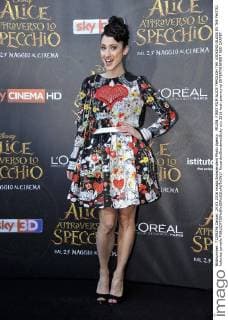 MILAN. FIRST FILM ALICE THROUGH THE LOOKING GLASS IN THE PHOTO: lodovica comello  RiccardoxGiordanoxSicky