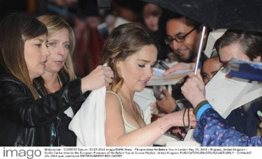 Filmpremiere Me Before You in London May 25, 2016 - England, United Kingdom - Emilia Clarke attends the European Premiere of Me Before You at Curzon Mayfair. United Kingdom - ZUMAs147
