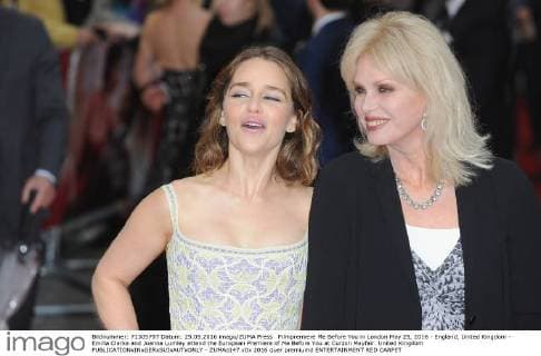 Filmpremiere Me Before You in London May 25, 2016 - England, United Kingdom - Emilia Clarke and Joanna Lumley attend the European Premiere of Me Before You at Curzon Mayfair. United Kingdom - ZUMAs147