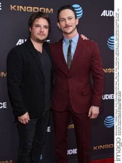 May 25, 2016 - Hollywood, California, U.S. - Byron Balasco & Jonathan Tucker arrives for the premiere of Directv s Kingdom at the Harmony Gold theater. Hollywood U.S. - ZUMAo05_