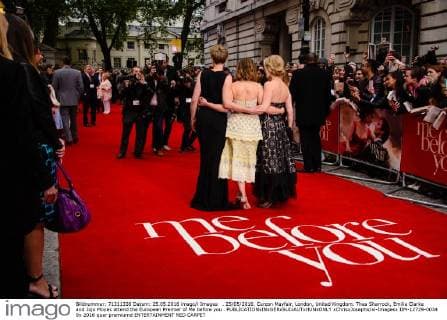 . 25 05 2016. Curzon Mayfair, London, United Kingdom. Thea Sharrock, Emilia Clarke and Jojo Moyes attend the European Premier of Me before you .  xChrisxJosephx xi-Imagesx IIM-12729-0034