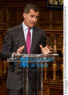 Spanish king, Felipe VI during the Quevedos iberoamerican award of grafic humor 2014. May 26,2016.  (2016260540)