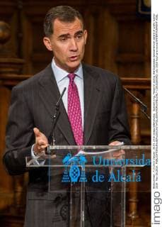 Spanish king, Felipe VI during the Quevedos iberoamerican award of grafic humor 2014. May 26,2016.  (2016260542)