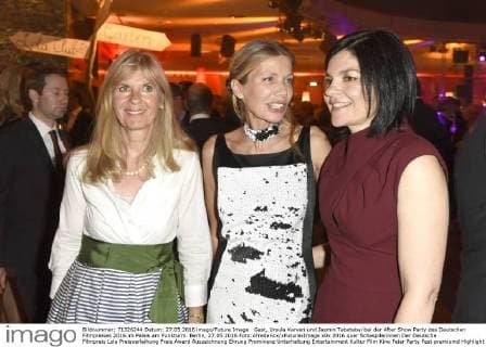 Gast, Ursula Karven und Jasmin Tabatabai bei der After Show Party des Deutschen Filmpreises 2016 im Palais am Funkturm. Berlin, 27.05.2016 Foto:xFredericx xFuturexImage