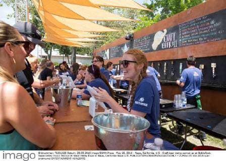 May 28, 2016 - Napa, California, U.S - Craft beer being served up at BottleRock Napa Valley music festival at Napa Valley Expo in Napa, California Napa U.S. - ZUMAs135