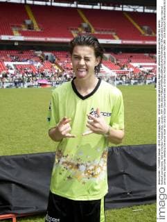 American internet personality Nash Grier attending the annual Soccer Six charity football tournament, held at Charlton Football Club, London. MAY 28th 2016  DFLx161613