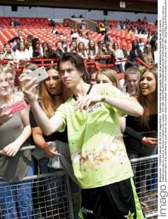 American internet personality Nash Grier attending the annual Soccer Six charity football tournament, held at Charlton Football Club, London. MAY 28th 2016  DFLx161613