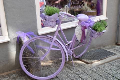 Fahrrad in der Altstadt von Limburg