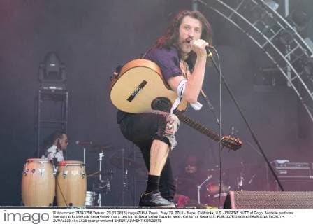 May 29, 2016 - Napa, California, U.S - EUGENE HUTZ of Gogol Bordello performs live during BottleRock Napa Valley music festival at Napa Valley Expo in Napa, California Napa U.S. - ZUMAs135