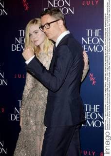 American actress Elle Fanning and director Nicolas Winding Refn attending the UK Premiere of The Neon Demon at Picturehouse Central, in London. MAY 31st 2016  PTYx161590