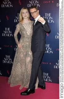 American actress Elle Fanning and director Nicolas Winding Refn attending the UK Premiere of The Neon Demon at Picturehouse Central, in London. MAY 31st 2016  PTYx161590