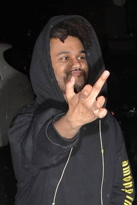 Canadian R&B pop star The Weeknd and his girlfriend, American model Bella Hadid, are spotted visiting London s Hakassan restaurant. JUNE 1st 2016  LTNx161654