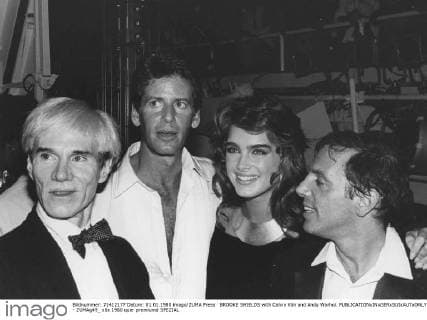 BROOKE SHIELDS with Calvin Klin and Andy Warhol. - ZUMAg49_