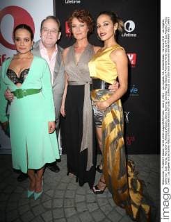 June 2, 2016 - Los Angeles, CA, United States - 02 June 2016 - Los Angeles, California - Judy Reyes, Marc Cherry, Rebecca Wisocky, Dania Ramirez. Devious Maids Season 4 Premiere Party held at STK Los Angeles. Photo Credit: Los Angeles United States - ZUMAa123