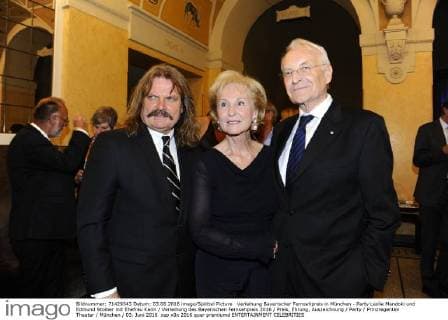Verleihung Bayerischer Fernsehpreis in München - Party Leslie Mandoki und Edmund Stoiber mit Ehefrau Karin Verleihung des Bayerischen Fernsehpreis 2016 Preis, Ehrung, Auszeichnung Party Prinzregenten Theater München 03. Juni 2016