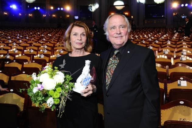 Senta Berger mit Ehemann Michael Verhoeven Verleihung des Bayerischen Fernsehpreis 2016 Preis, Ehrung, Auszeichnung Party Prinzregenten Theater München 03. Juni 2016